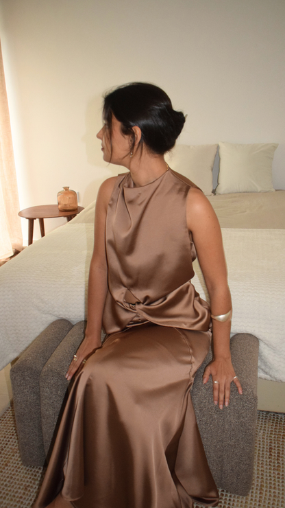 SELÉNE dress | mocha