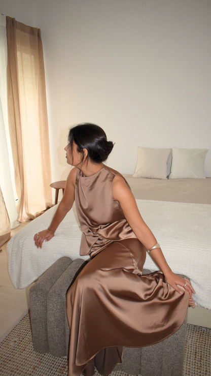 SELÉNE dress | mocha